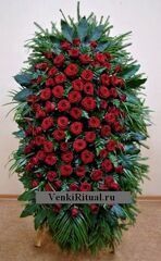 Венок из живых цветов ЖВ-8 "Роза Гран-При" (100 см)